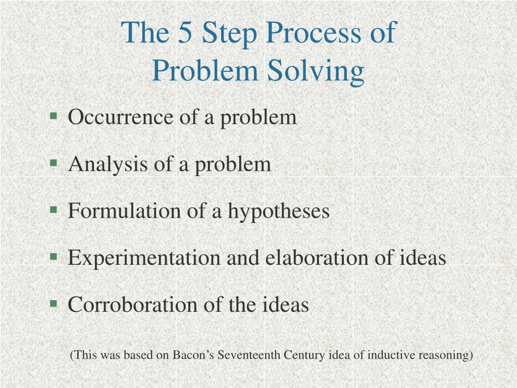 dewey problem solving process