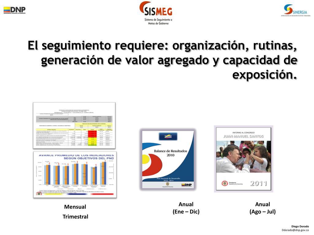 PPT - El Sistema de Seguimiento y Evaluación en Colombia –Sinergia ...