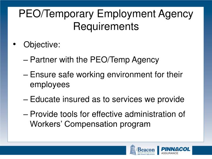 PPT - Professional Employment Organizations and Temp Agencies Claims ...