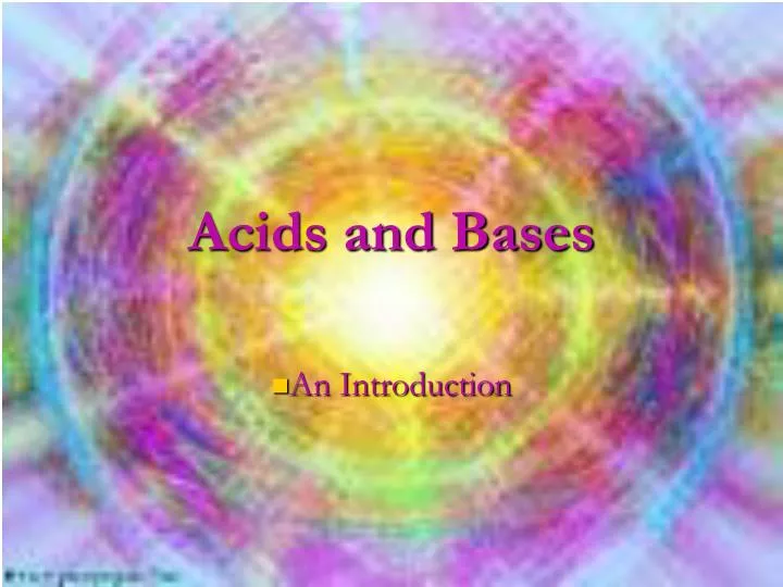 acids and bases n.