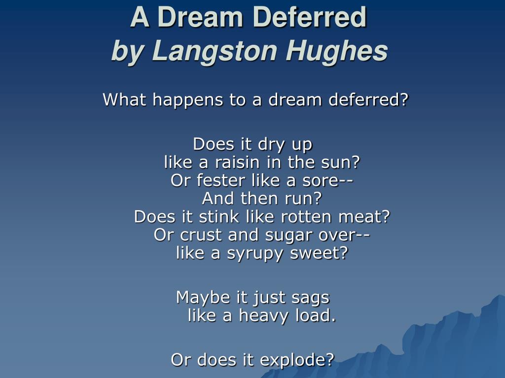 ppt-a-dream-deferred-by-langston-hughes-powerpoint-presentation-free