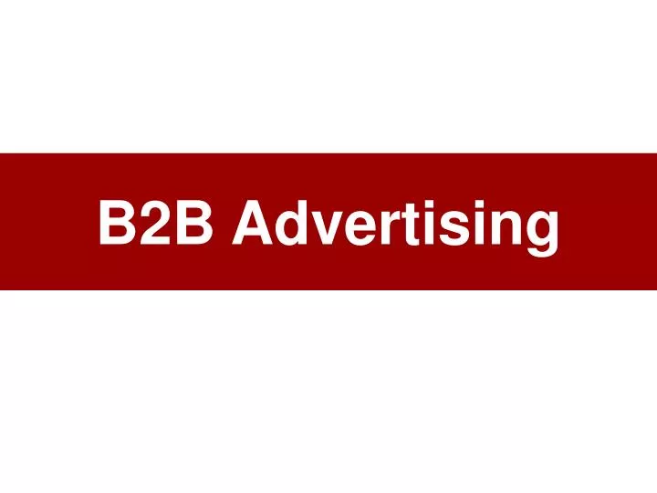 b2b advertising n.