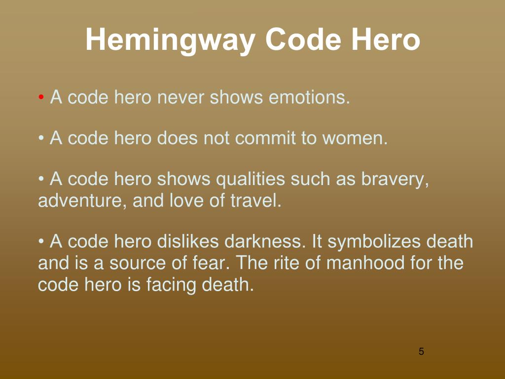 hemingway code hero