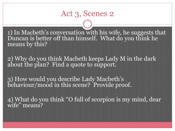 ppt macbeth scene questions powerpoint presentation id 3130254 macbeth act 3 summary