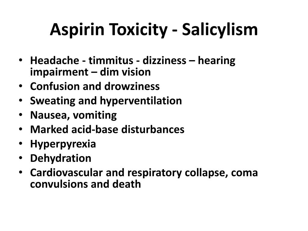 aspirin toxicity antidote aspirin toxicity antidote