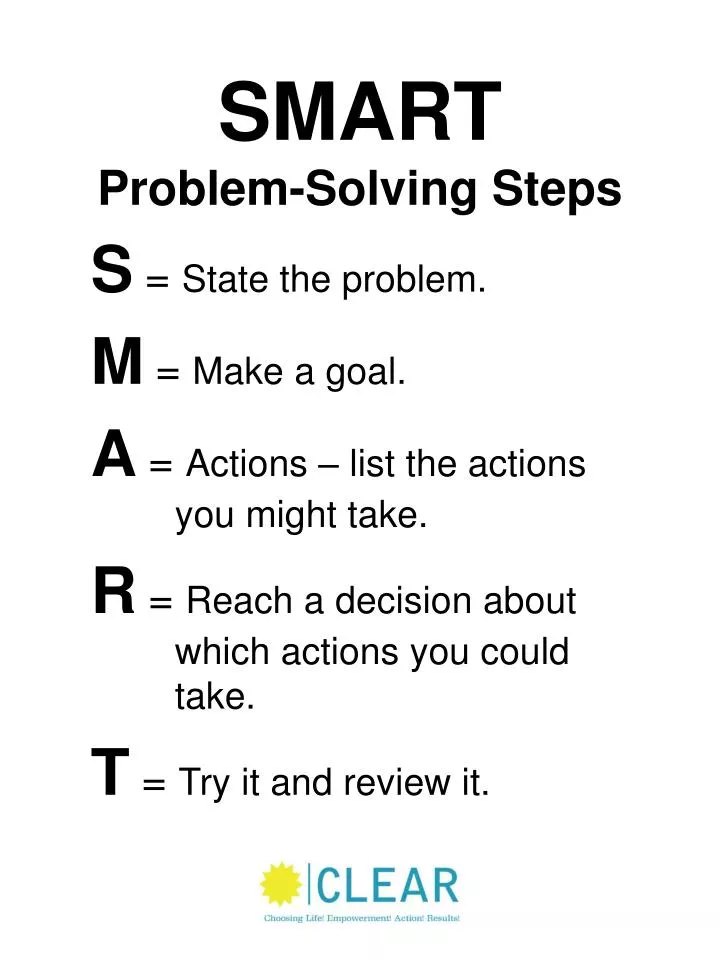 smart approach to problem solving