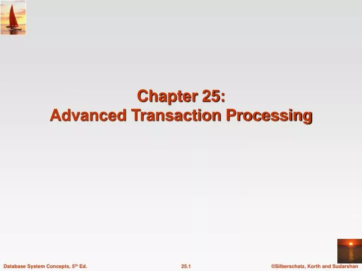 chapter 25 advanced transaction processing n.