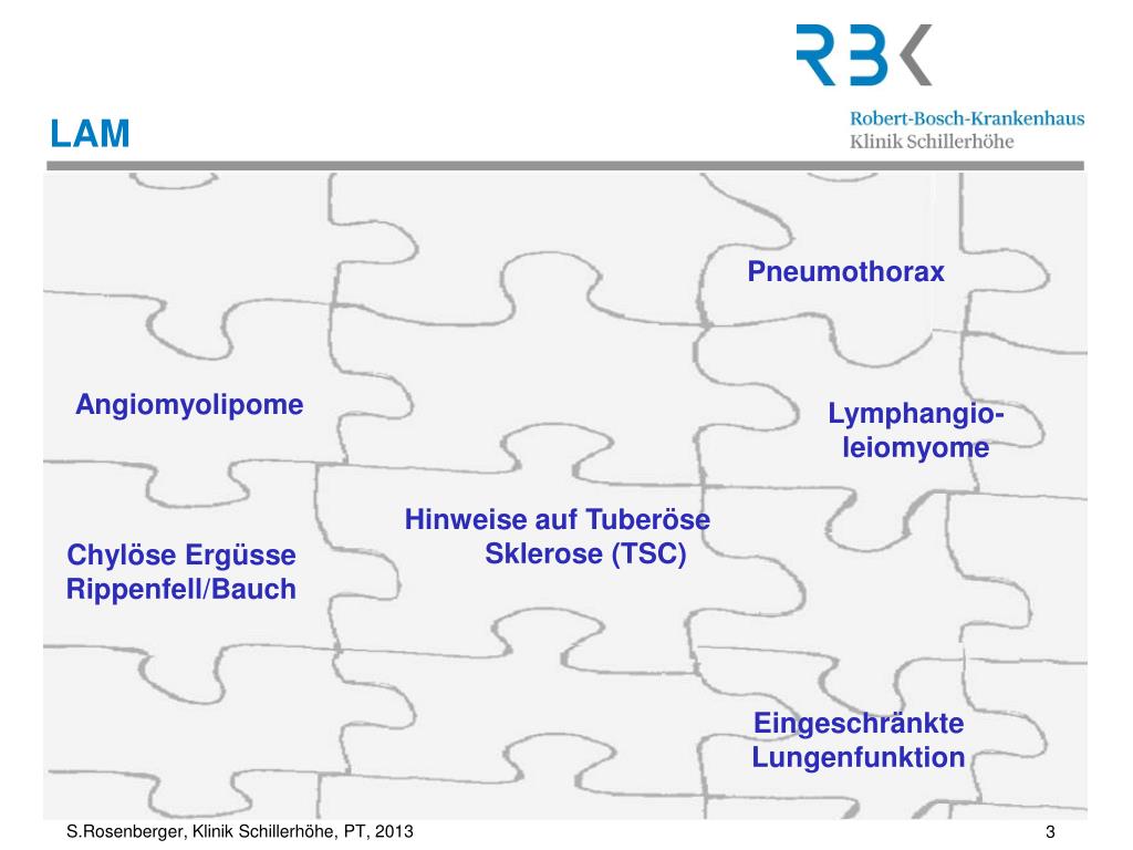 PPT - Lymphangioleiomyomatose (LAM) Physiotherapie bei LAM Stefanie ...