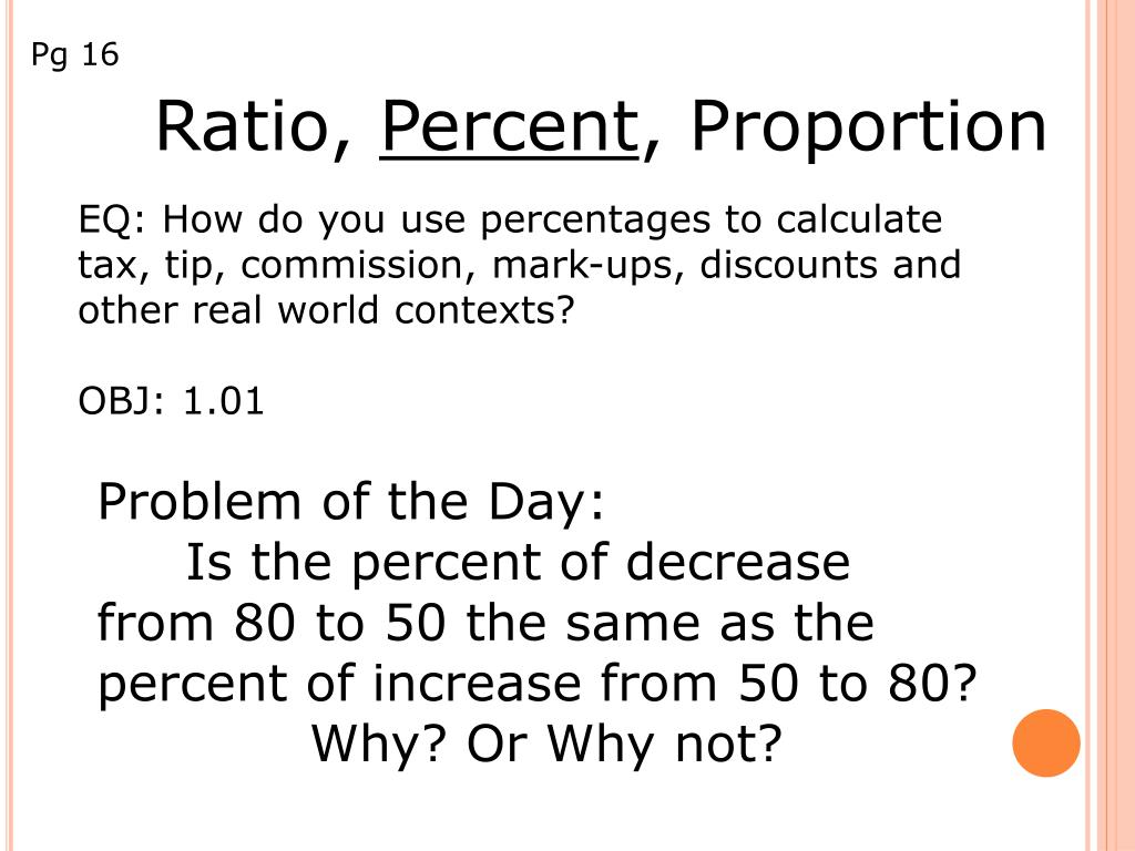 PPT - Ratio, Percent , Proportion PowerPoint Presentation, free