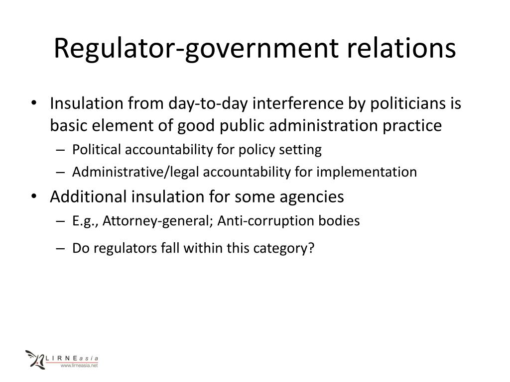 PPT Regulatory legitimacy Consultation, transparency, consumer