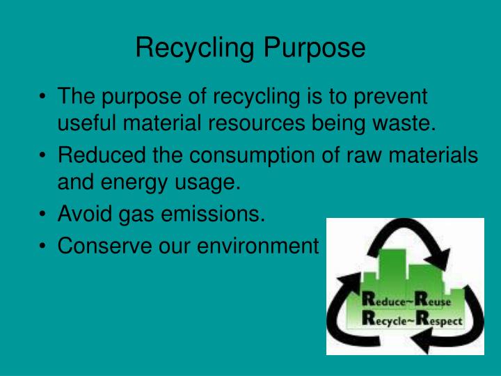 PPT Recycling PowerPoint Presentation ID3134193