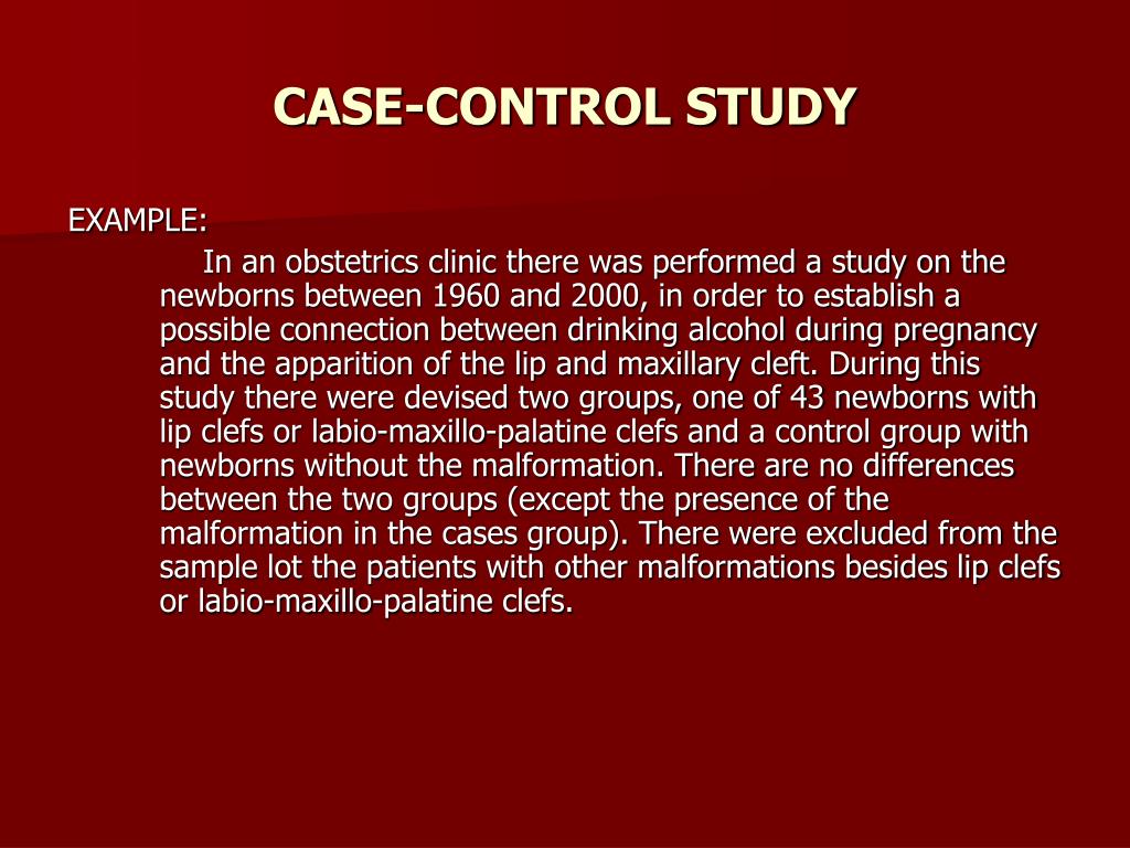 case control study paper