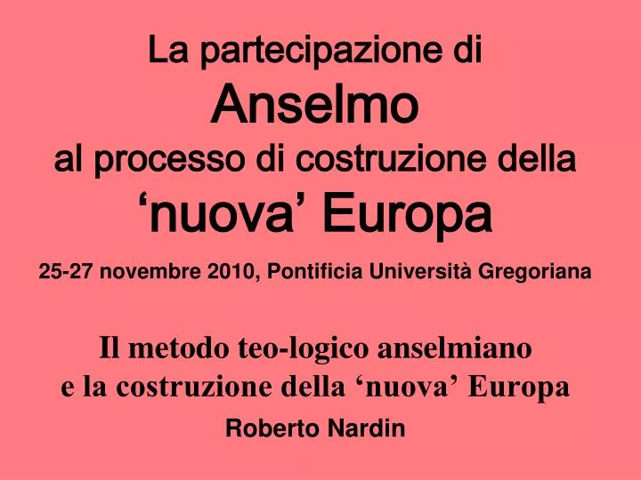 Ppt 1 Anselmo D Aosta E Lo Sfondo Culturale Powerpoint Presentation Id 3135189