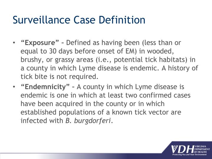 PPT Lyme Disease Epidemiology & Surveillance in Virginia PowerPoint