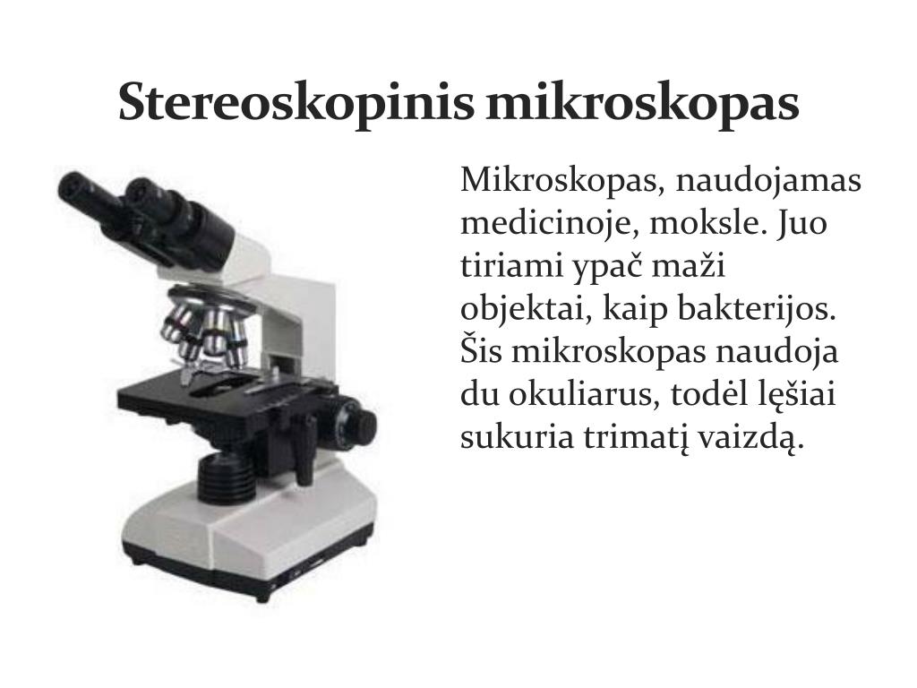 PPT - Mikroskopai PowerPoint Presentation, free download - ID:3135248