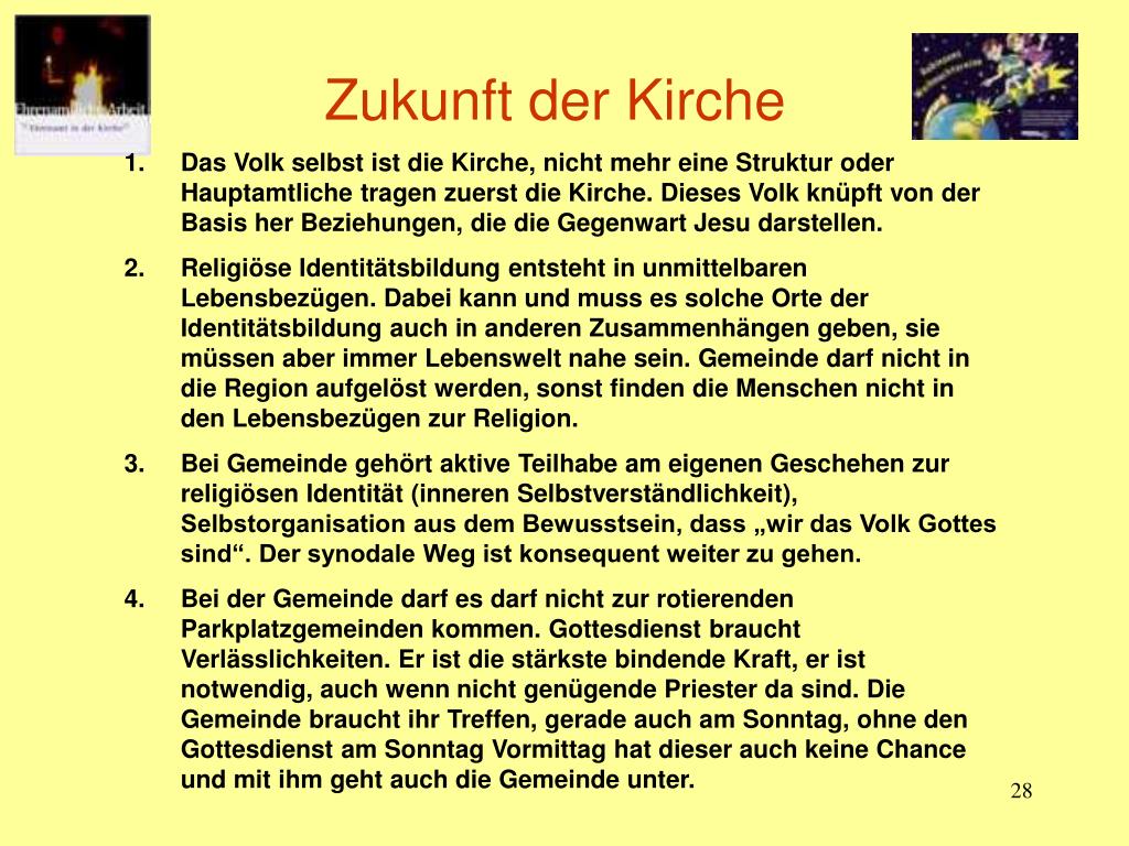 PPT - Zukunft der Kirche Wie geht es weiter mit der Kirche? PowerPoint ...