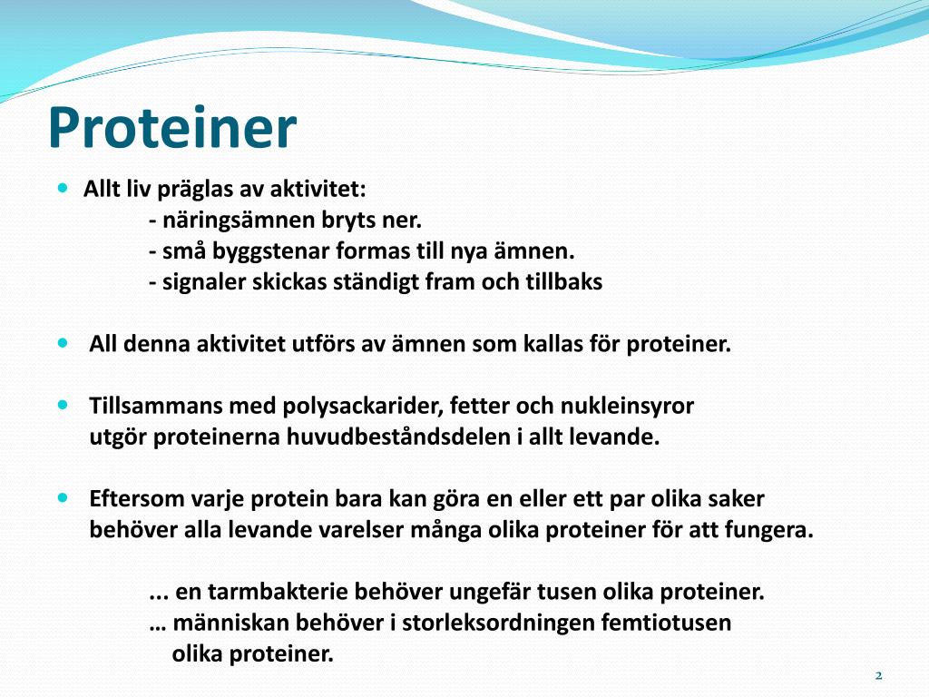 PPT - Proteiner PowerPoint Presentation, free download - ID:3135676