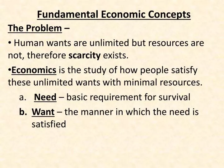 fundamental economic problem fundamental economic problem