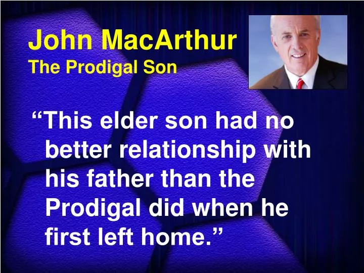 john macarthur the prodigal son n.