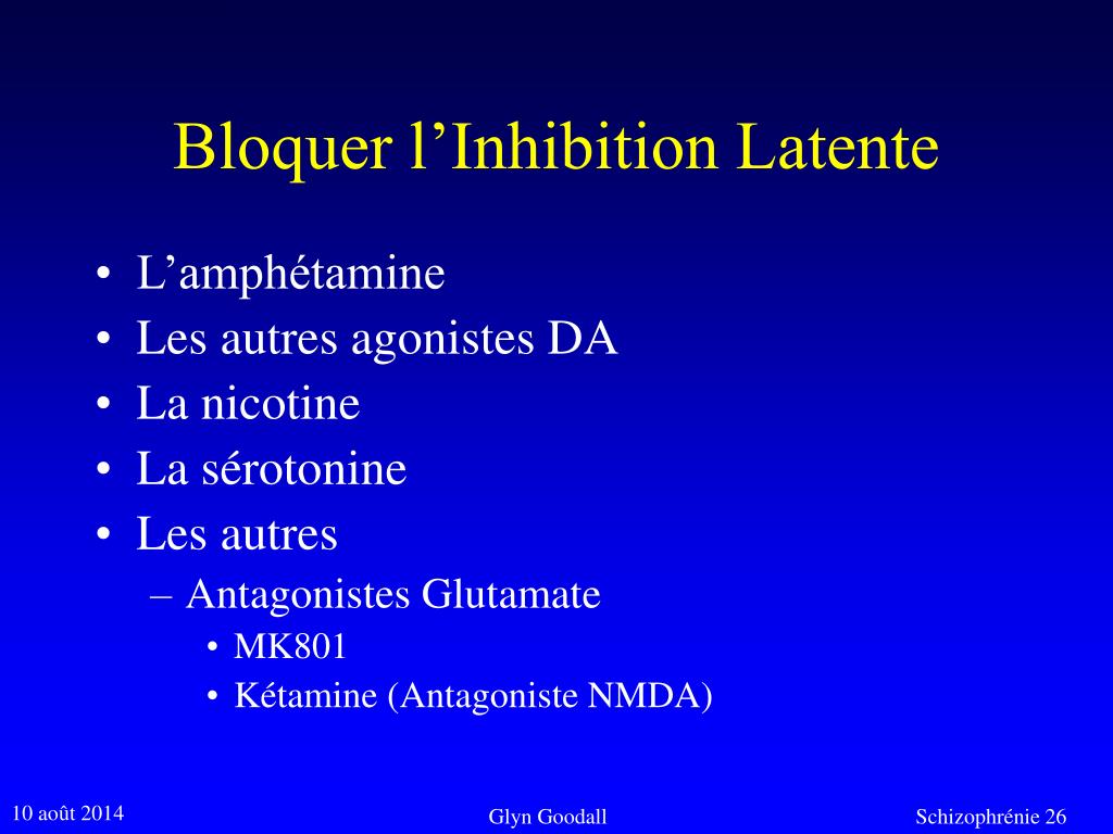 PPT Inhibition Latente et schizophrénie PowerPoint Presentation, free — free download