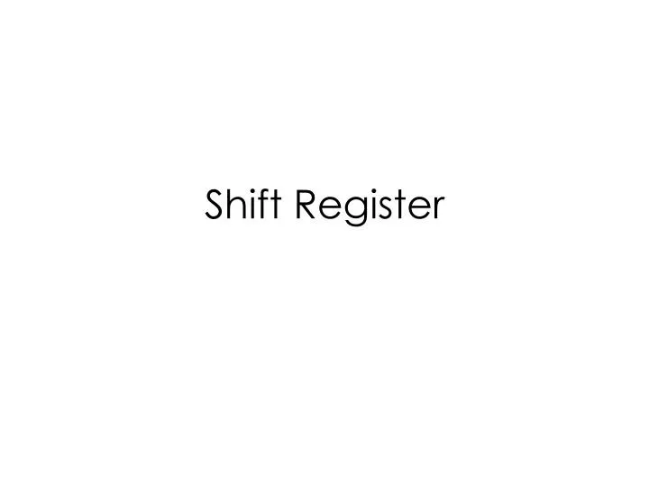 shift register n.