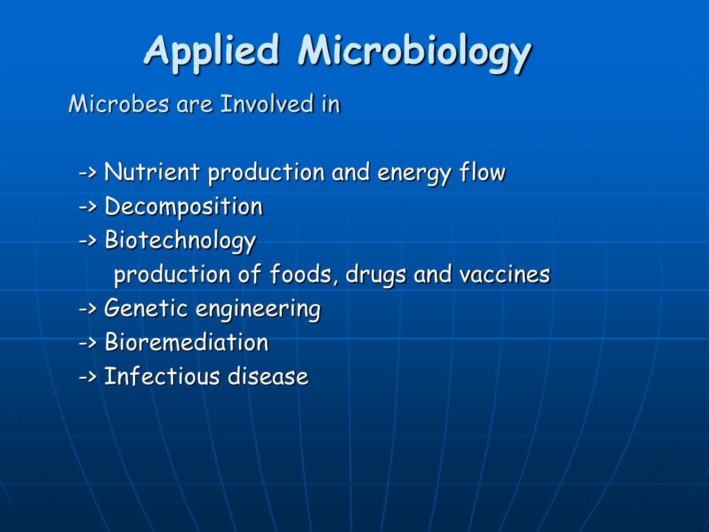 application of microbiology presentation