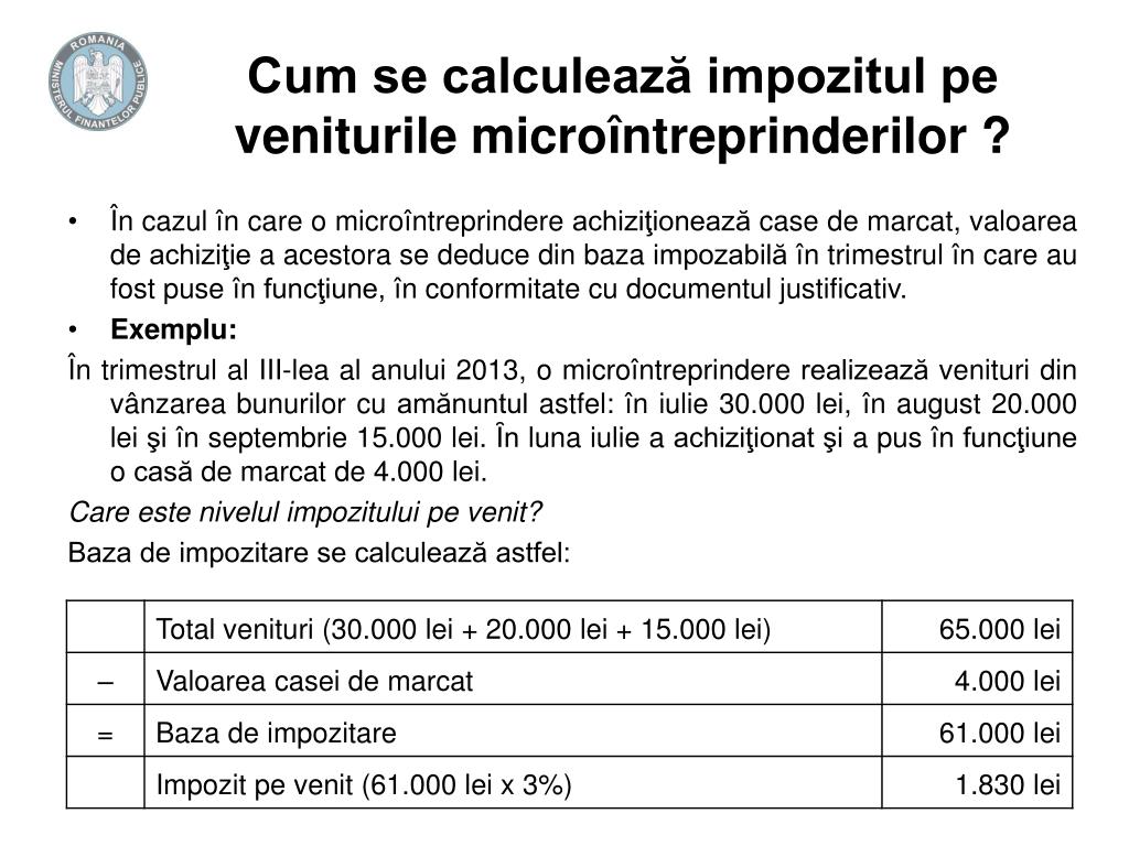 PPT - Impozitul pe veniturile microîntreprinderilor PowerPoint Presentation  - ID:3139289
