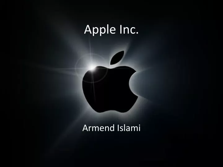 PPT Apple Inc PowerPoint Presentation Free Download ID 3140869