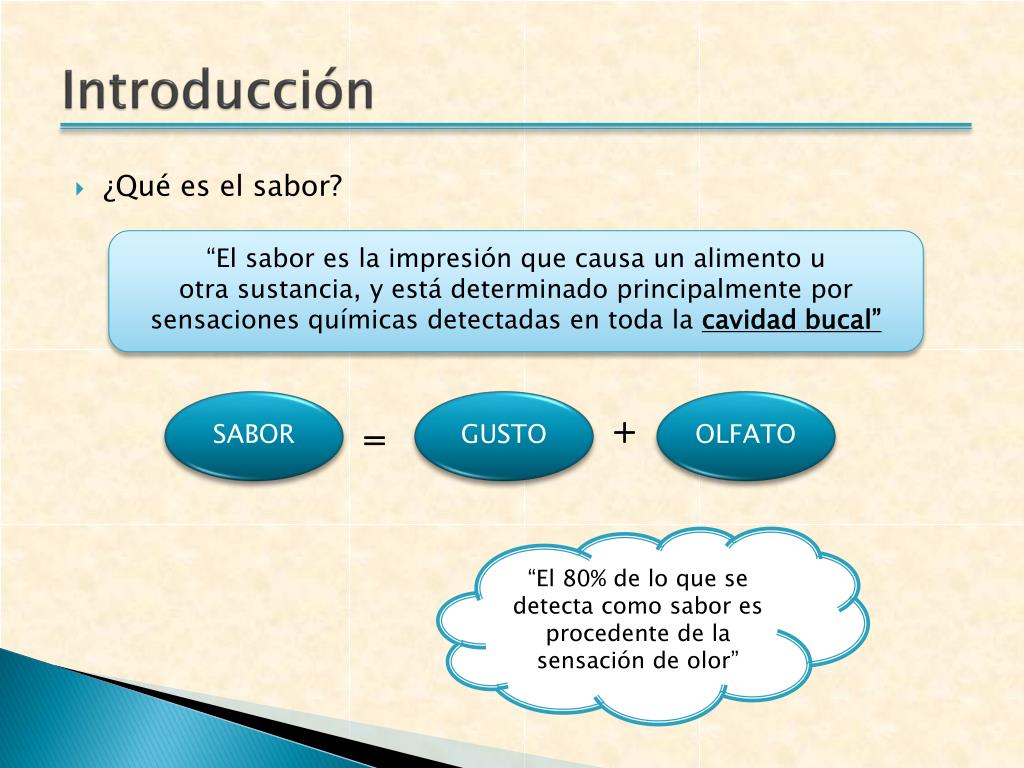 Ppt “química Del Sabor” Powerpoint Presentation Free Download Id