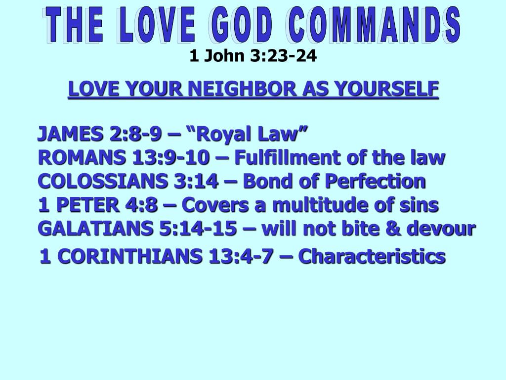 Ppt The Love God Commands Powerpoint Presentation Id3142130