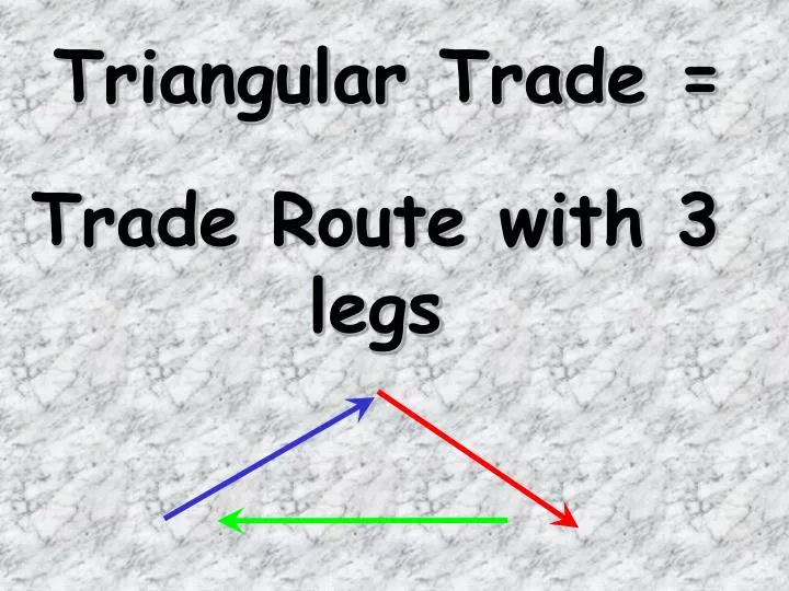 PPT - Triangular Trade = PowerPoint Presentation, Free Download - ID ...