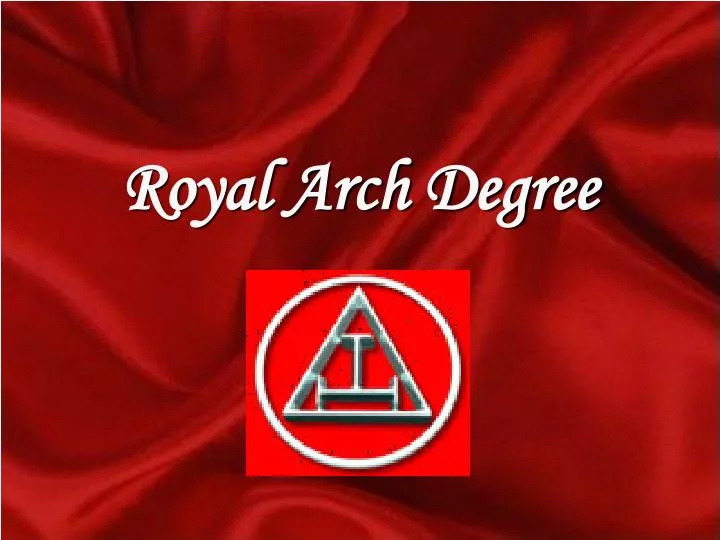 royal arch degree n.