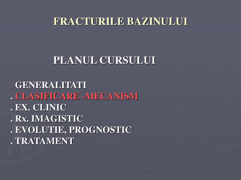 PPT - FRACTURILE BAZINULUI PowerPoint Presentation, free download -  ID:3143215