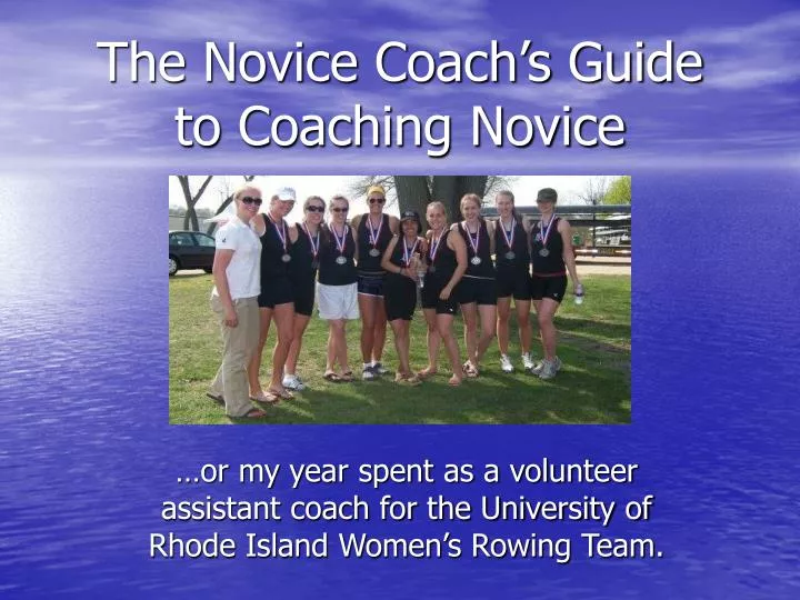 the novice coach s guide to coaching novice n.