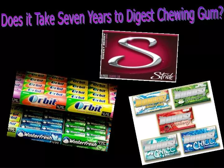 PPT - Does it Take Seven Years to Digest Chewing Gum? PowerPoint