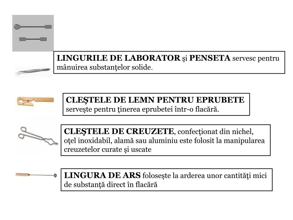PPT - USTENSILE DE LABORATOR PowerPoint Presentation, free download -  ID:3144504