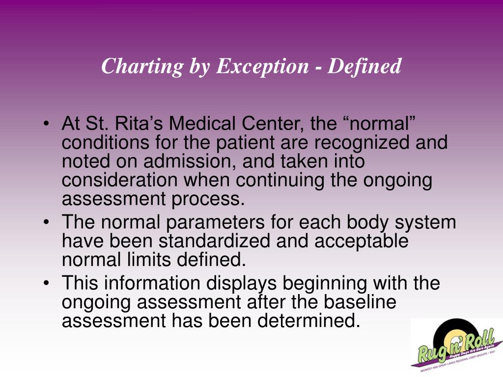 Charting By Exception