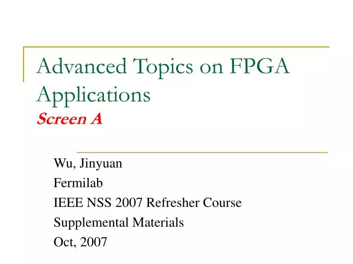 fpga thesis topics