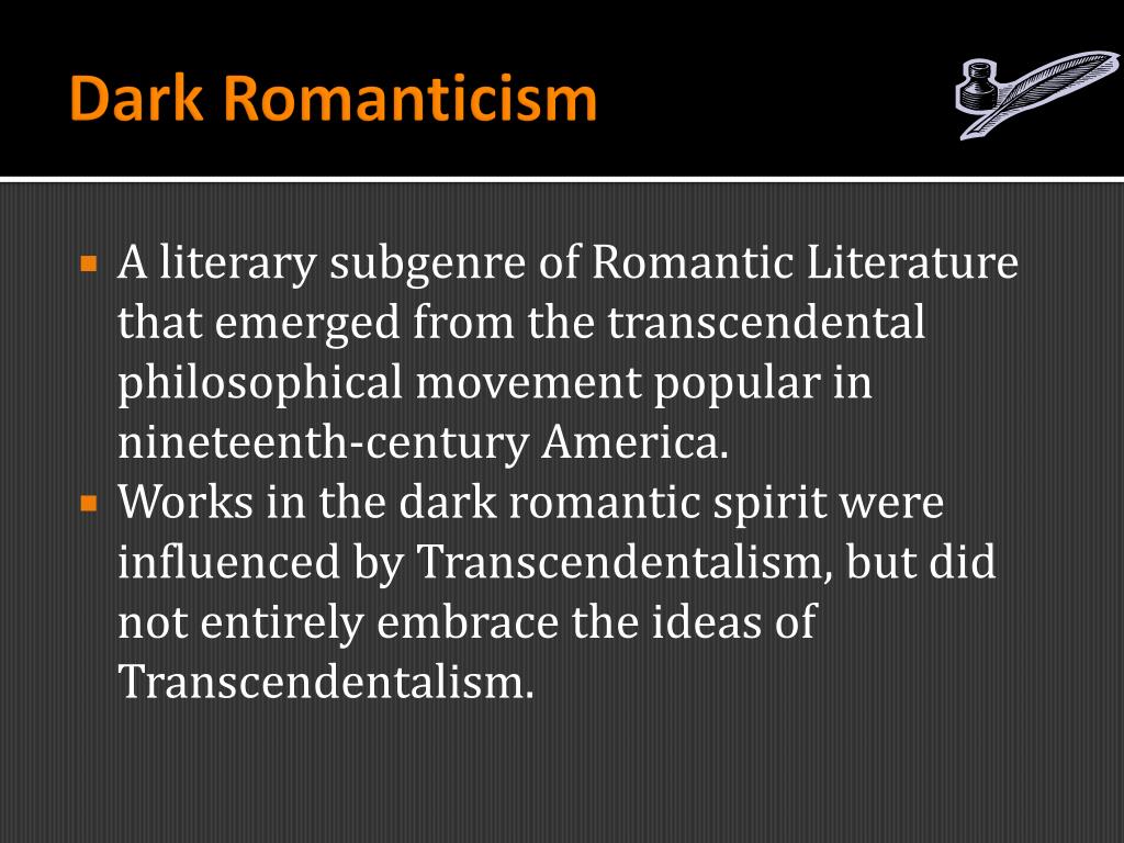 PPT Dark Romanticism And The Gothic Literature Movement PowerPoint 