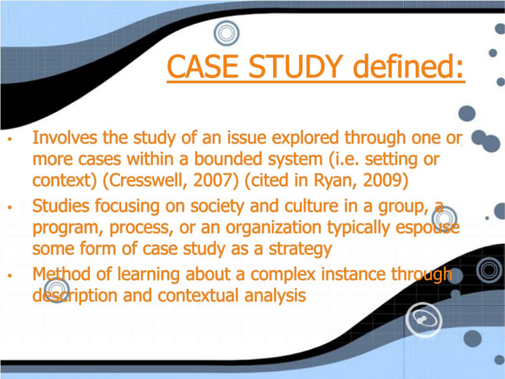 bounded system case study definition