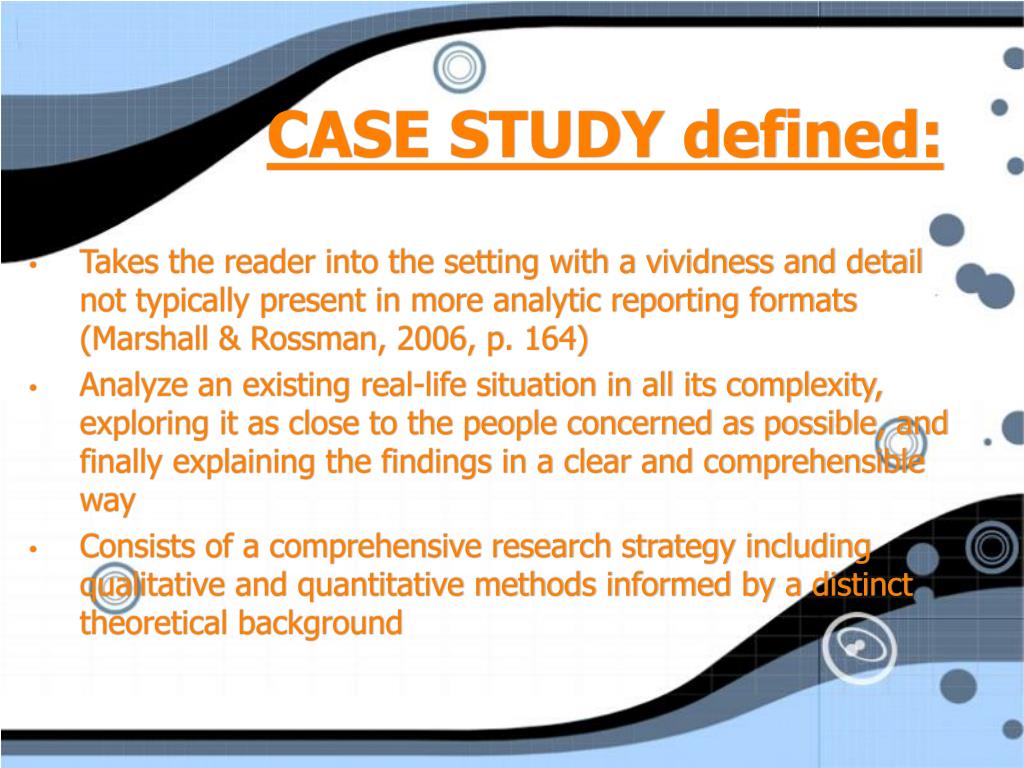 case study definition by different authors