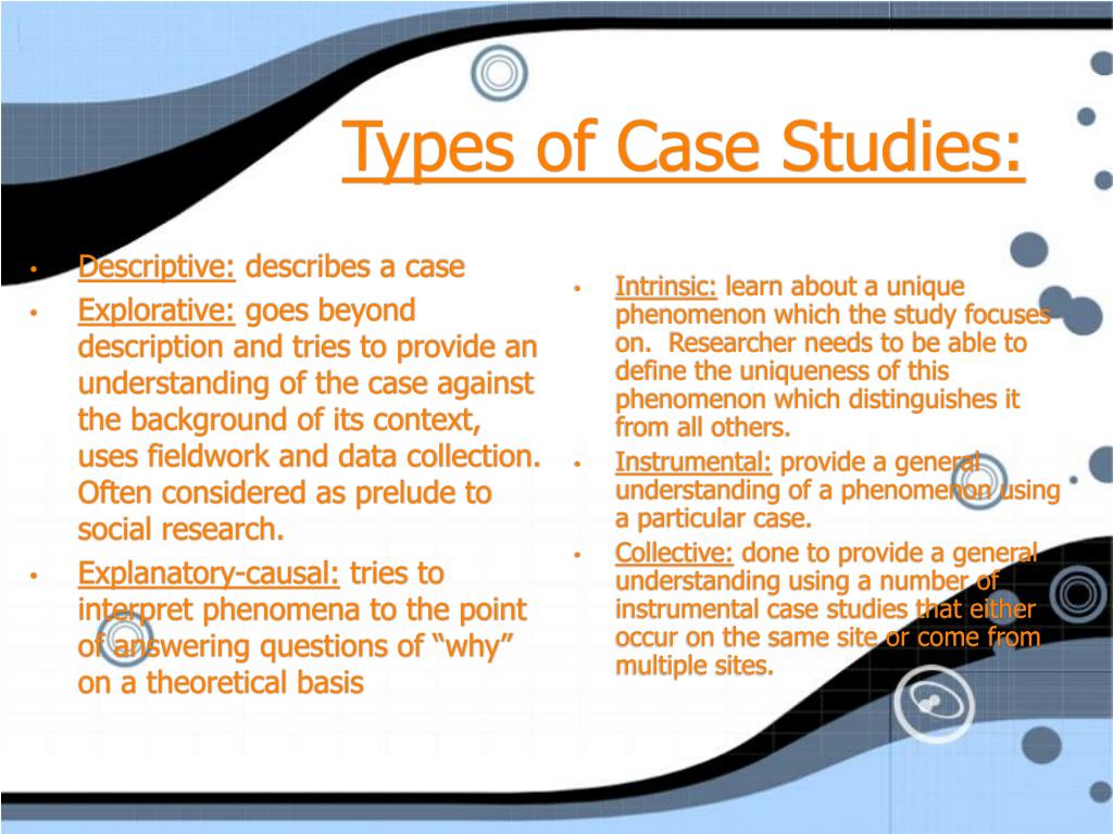 case study is a type of