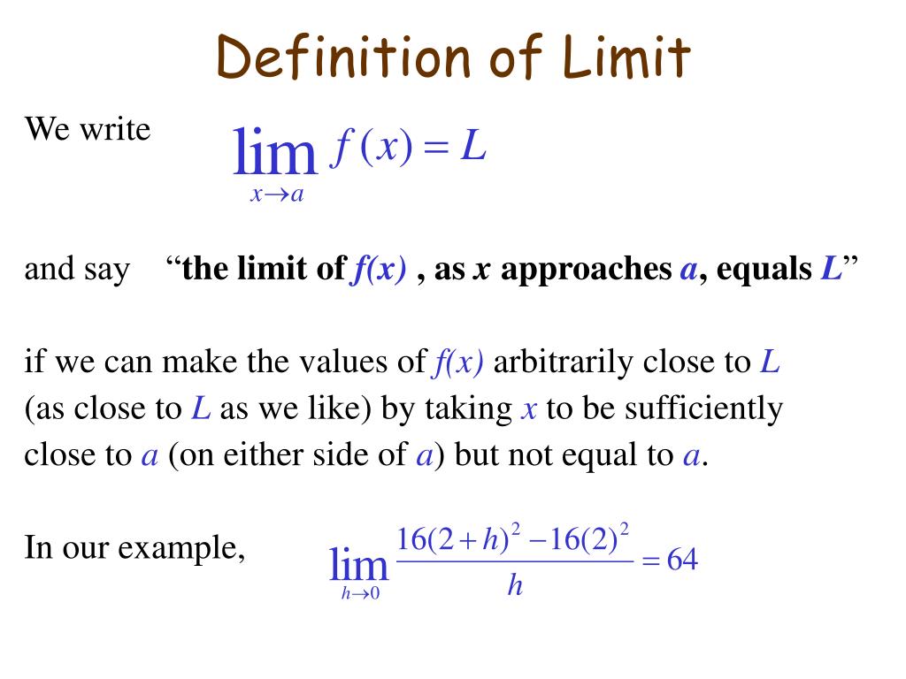PPT - 1.3 The limit of a function PowerPoint Presentation, free ...