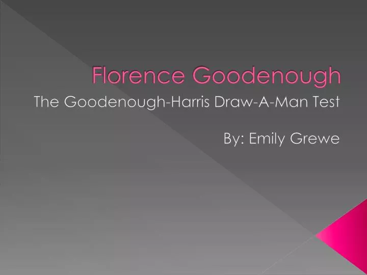 florence goodenough n.