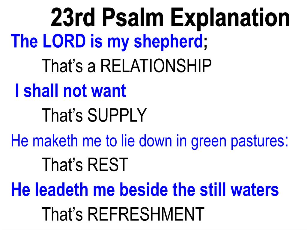 PPT The 23rd Psalm PowerPoint Presentation Free Download ID 3146169 ppt-the-23rd-psalm-powerpoint-presentation-free-download-id-3146169