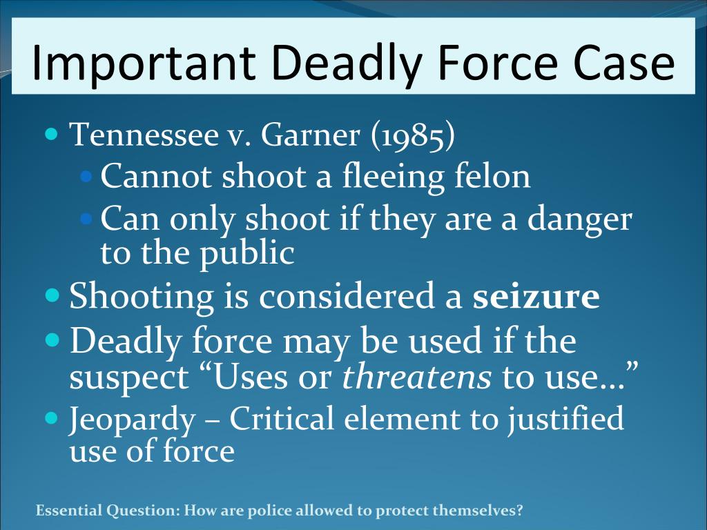 use of force case study