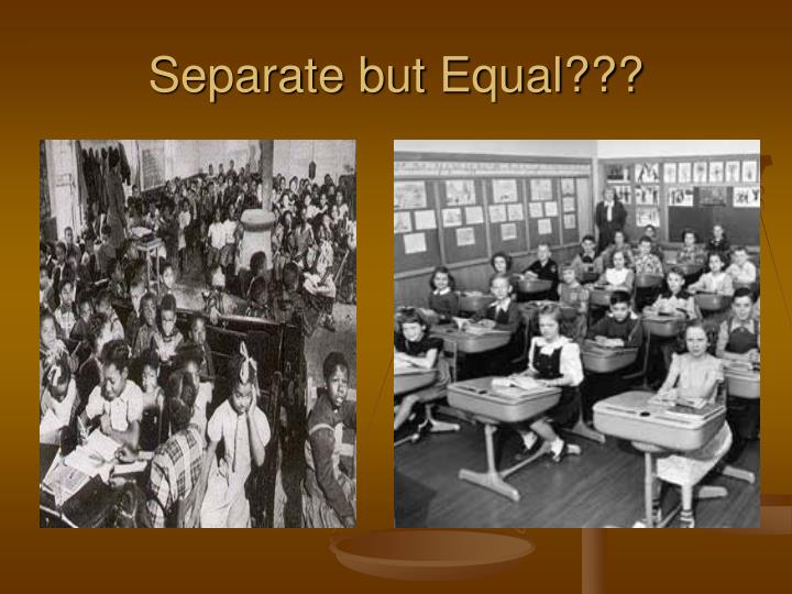 separate but equal definition warning