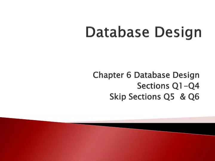 PPT - Database Design PowerPoint Presentation, free download - ID:3147117