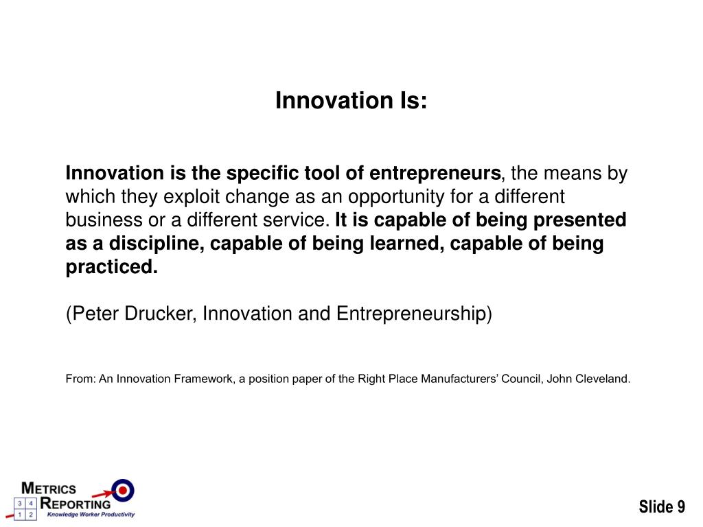 Ppt session 1 innovation definitions what does innovation mean to us