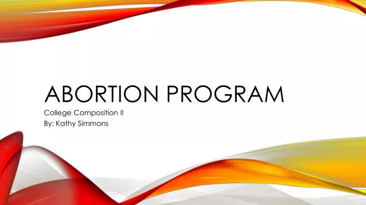 abortion program n.